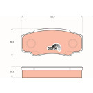 TRW | Bremsbelagsatz, Scheibenbremse | GDB1521 TRW | Bremsbelagsatz, Scheibenbremse | GDB1521