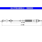 ATE | Seilzug, Kupplungsbetätigung | 24.3728-0850.2