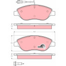 TRW | Bremsbelagsatz, Scheibenbremse | GDB1484 TRW | Bremsbelagsatz, Scheibenbremse | GDB1484