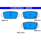 ATE | Bremsbelagsatz, Scheibenbremse | 13.0460-5539.2 ATE | Bremsbelagsatz, Scheibenbremse | 13.0460-5539.2
