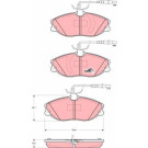 TRW | Bremsbelagsatz, Scheibenbremse | GDB1423 TRW | Bremsbelagsatz, Scheibenbremse | GDB1423