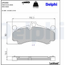 Delphi | Bremsbelagsatz, Scheibenbremse | LP2232 Delphi | Bremsbelagsatz, Scheibenbremse | LP2232
