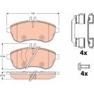 TRW | Bremsbelagsatz, Scheibenbremse | GDB2056 TRW | Bremsbelagsatz, Scheibenbremse | GDB2056