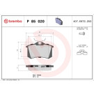 Brembo | Bremsbelagsatz, Scheibenbremse | P 85 020