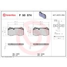 Brembo | Bremsbelagsatz, Scheibenbremse | P 50 074 Brembo | Bremsbelagsatz, Scheibenbremse | P 50 074
