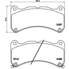 Brembo | Bremsbelagsatz, Scheibenbremse | P 83 146