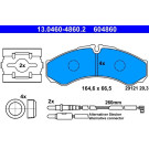 ATE | Bremsbelagsatz, Scheibenbremse | 13.0460-4860.2 ATE | Bremsbelagsatz, Scheibenbremse | 13.0460-4860.2