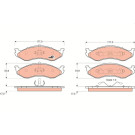 TRW | Bremsbelagsatz, Scheibenbremse | GDB1153 TRW | Bremsbelagsatz, Scheibenbremse | GDB1153