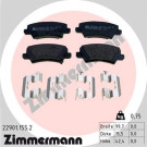 Zimmermann | Bremsbelagsatz, Scheibenbremse | 22901.155.2 Zimmermann | Bremsbelagsatz, Scheibenbremse | 22901.155.2