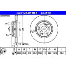 ATE | Bremsscheibe | 24.0123-0110.1