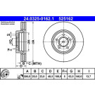 ATE | Bremsscheibe | 24.0325-0162.1