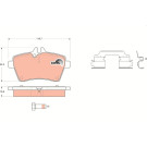 TRW | Bremsbelagsatz, Scheibenbremse | GDB1630