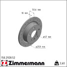 Zimmermann | Bremsscheibe | 150.2928.52