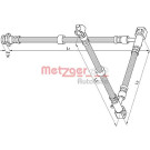 Metzger | Bremsschlauch | 4110395