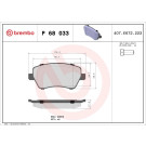 Brembo | Bremsbelagsatz, Scheibenbremse | P 68 033X Brembo | Bremsbelagsatz, Scheibenbremse | P 68 033X