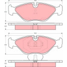 TRW | Bremsbelagsatz, Scheibenbremse | GDB969 TRW | Bremsbelagsatz, Scheibenbremse | GDB969