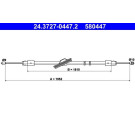 ATE | Seilzug, Feststellbremse | 24.3727-0447.2