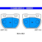 ATE | Bremsbelagsatz, Scheibenbremse | 13.0460-6923.2 ATE | Bremsbelagsatz, Scheibenbremse | 13.0460-6923.2