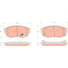 TRW | Bremsbelagsatz, Scheibenbremse | GDB3309 TRW | Bremsbelagsatz, Scheibenbremse | GDB3309