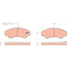 TRW | Bremsbelagsatz, Scheibenbremse | GDB1518 TRW | Bremsbelagsatz, Scheibenbremse | GDB1518