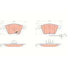 TRW | Bremsbelagsatz, Scheibenbremse | GDB1659 TRW | Bremsbelagsatz, Scheibenbremse | GDB1659