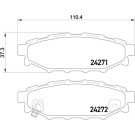 Brembo | Bremsbelagsatz, Scheibenbremse | P 78 020