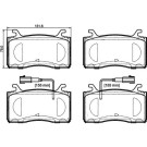 Brembo | Bremsbelagsatz, Scheibenbremse | P 23 185 Brembo | Bremsbelagsatz, Scheibenbremse | P 23 185