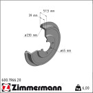 Zimmermann | Bremstrommel | 600.1966.20