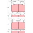 TRW | Bremsbelagsatz, Scheibenbremse | GDB3104 TRW | Bremsbelagsatz, Scheibenbremse | GDB3104
