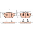 TRW | Bremsbelagsatz, Scheibenbremse | GDB2113 TRW | Bremsbelagsatz, Scheibenbremse | GDB2113