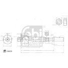 FEBI BILSTEIN 185059 Axialgelenk, Spurstange