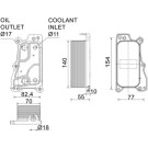 Mahle | Ölkühler, Motoröl | CLC 235 000P