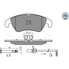 Meyle | Bremsbelagsatz, Scheibenbremse | 025 222 5219/PD Meyle | Bremsbelagsatz, Scheibenbremse | 025 222 5219/PD