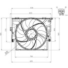 NRF | Lüfter, Motorkühlung | 47956