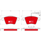 TRW | Bremsbelagsatz, Scheibenbremse | GDB1651DTE TRW | Bremsbelagsatz, Scheibenbremse | GDB1651DTE