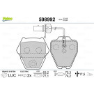Valeo | Bremsbelagsatz, Scheibenbremse | 598992 Valeo | Bremsbelagsatz, Scheibenbremse | 598992