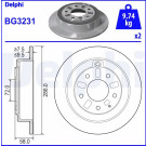 Delphi | Bremsscheibe | BG3231