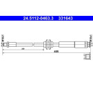 ATE | Bremsschlauch | 24.5112-0463.3