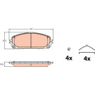 TRW | Bremsbelagsatz, Scheibenbremse | GDB2142 TRW | Bremsbelagsatz, Scheibenbremse | GDB2142