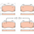 TRW | Bremsbelagsatz, Scheibenbremse | GDB2049 TRW | Bremsbelagsatz, Scheibenbremse | GDB2049
