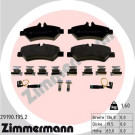 Zimmermann | Bremsbelagsatz, Scheibenbremse | 29190.195.2 Zimmermann | Bremsbelagsatz, Scheibenbremse | 29190.195.2