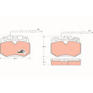 TRW | Bremsbelagsatz, Scheibenbremse | GDB446 TRW | Bremsbelagsatz, Scheibenbremse | GDB446