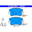ATE | Bremsbelagsatz, Scheibenbremse | 13.0460-3968.2 ATE | Bremsbelagsatz, Scheibenbremse | 13.0460-3968.2