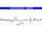 ATE | Seilzug, Feststellbremse | 24.3727-0795.2