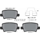 Textar | Bremsbelagsatz, Scheibenbremse | 2408601 Textar | Bremsbelagsatz, Scheibenbremse | 2408601