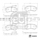 FEBI BILSTEIN 180899 Bremsbeläge Vorderachse inkl. Warnkontakt