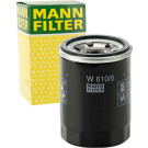 MANN-FILTER W 610/6 Ölfilter M 20 X 1.5, mit einem Rücklaufsperrventil, Anschraubfilter