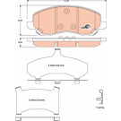 TRW | Bremsbelagsatz, Scheibenbremse | GDB4142 TRW | Bremsbelagsatz, Scheibenbremse | GDB4142
