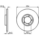 BOSCH | Bremsscheibe | 0 986 478 345