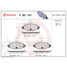 Brembo | Bremsbelagsatz, Scheibenbremse | P 85 147 Brembo | Bremsbelagsatz, Scheibenbremse | P 85 147